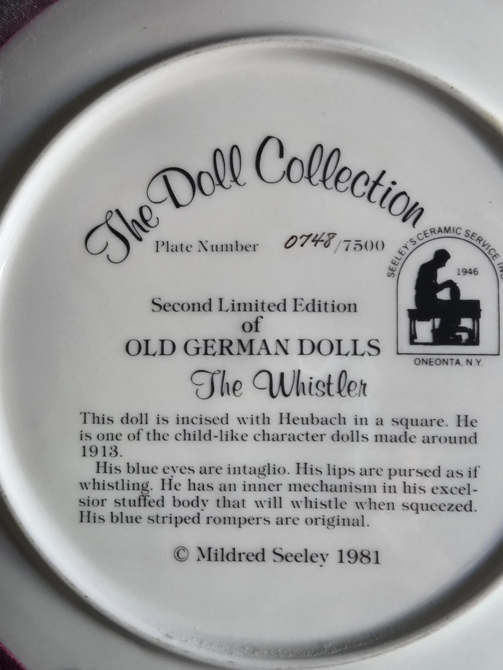 the doll collection decorative round